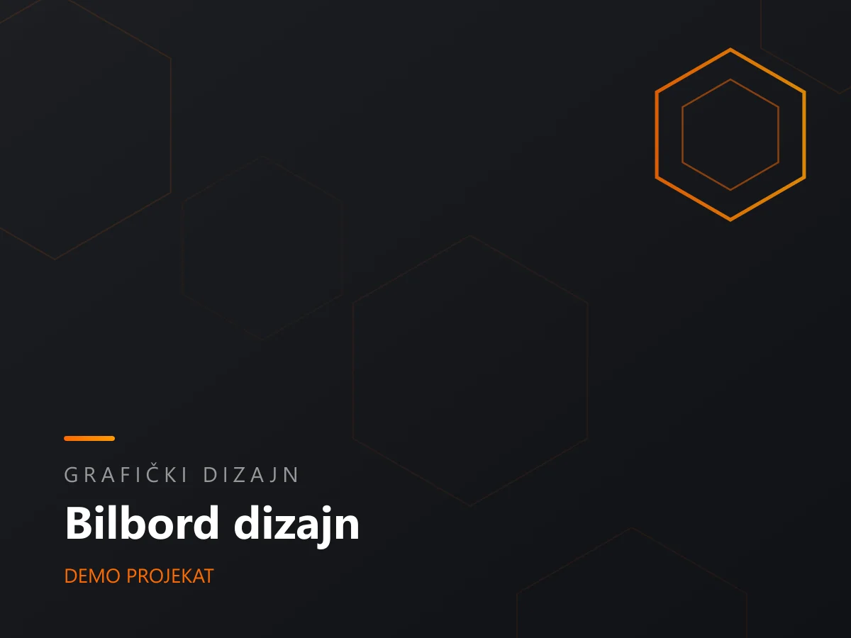Bilbord dizajn - Demo projekat